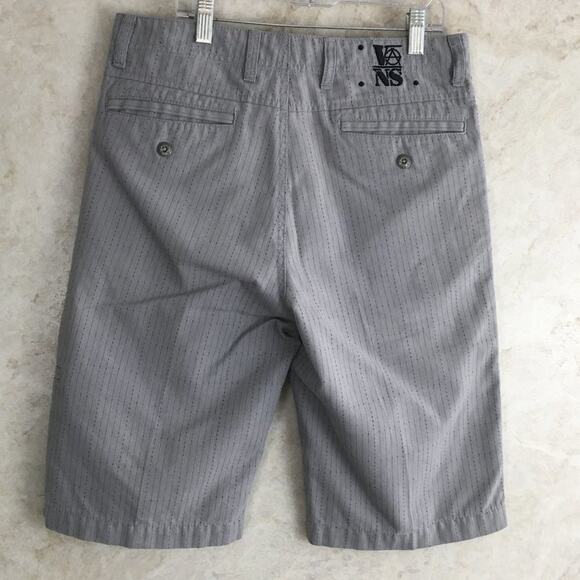 Vans Grey Striped Short Youth Size 20 - Picture 2 of 15